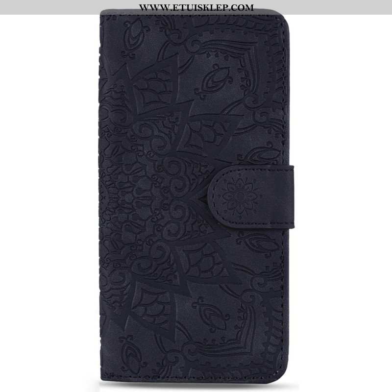 Etui Na Telefon Pokrowce do Samsung Galaxy S23 5G z Łańcuch Stylowa Mandala Z Paskami